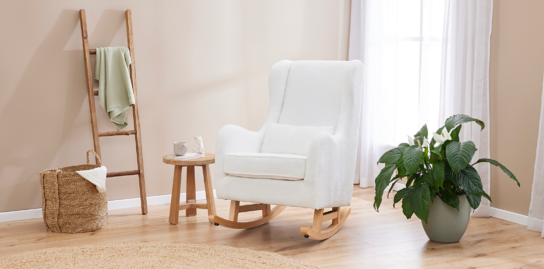 Rocking chair best sale nursery small space