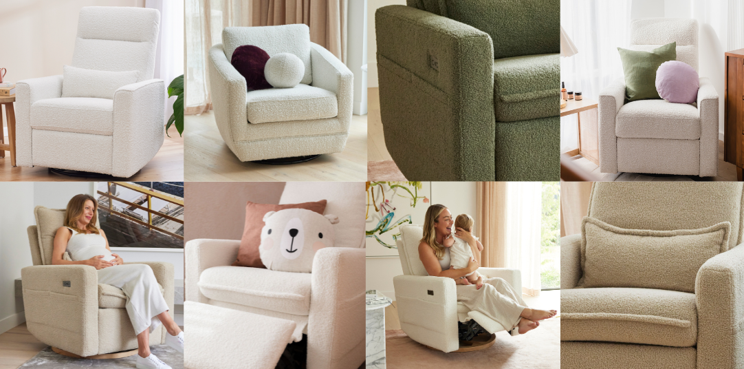 Bouclé & Fleece Nursery Chairs