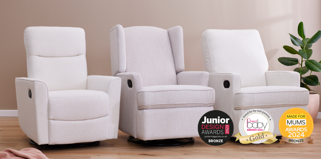 Cream discount nursery glider