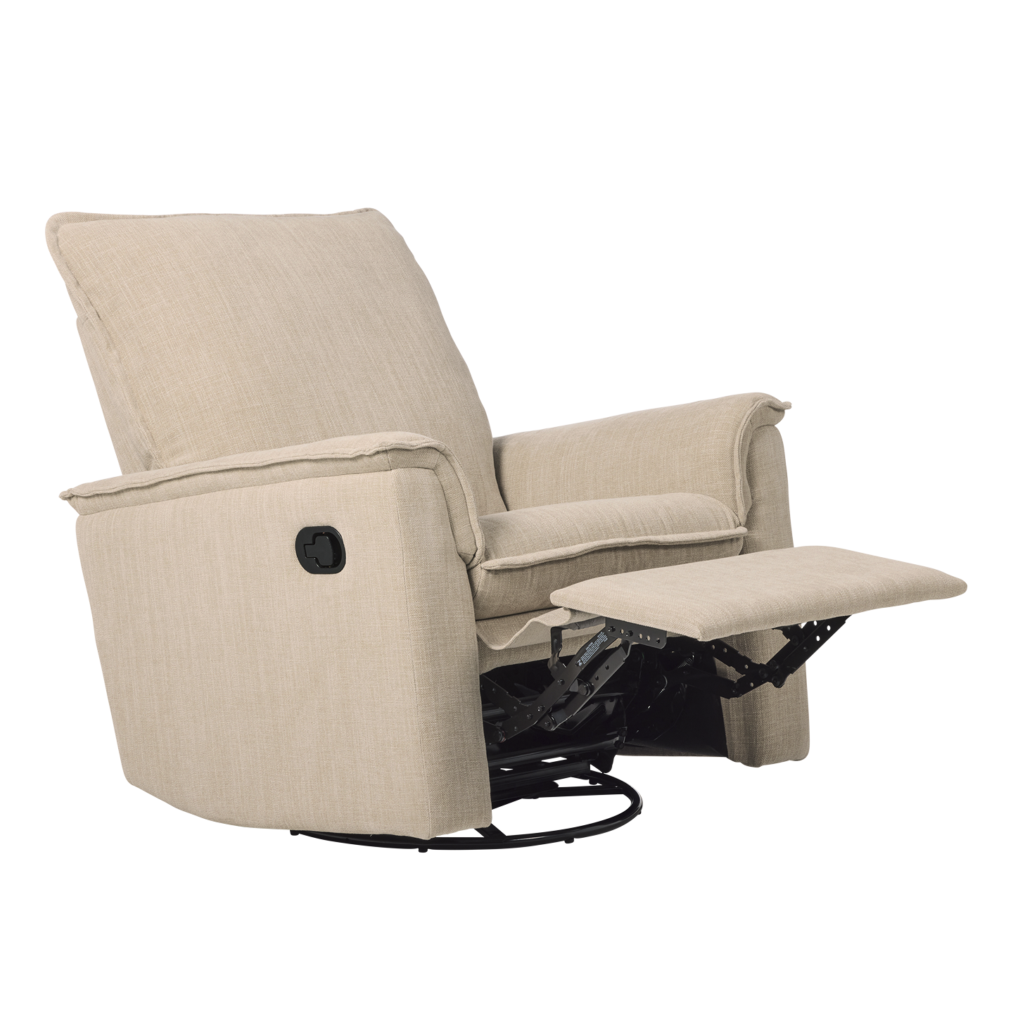 Louie Recliner Glider Nursery Chair in Latté