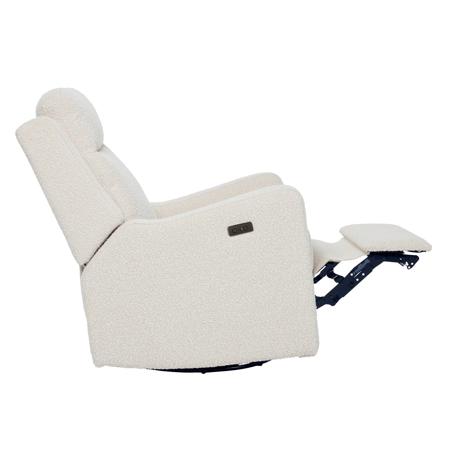 Henry Electric Recliner Glider Chair with USB in Vanilla Bouclé