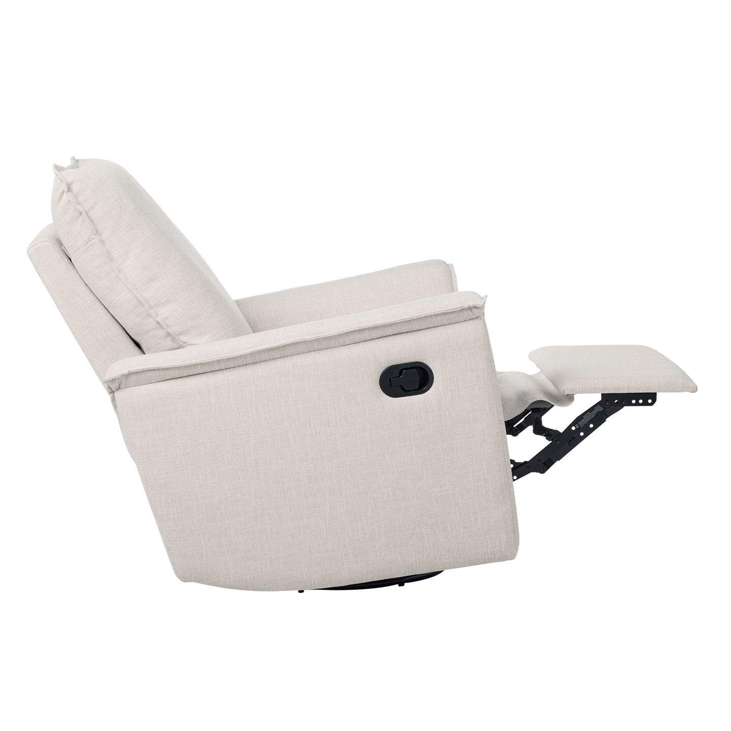 Louie Recliner Glider Nursery Chair in Eggshell