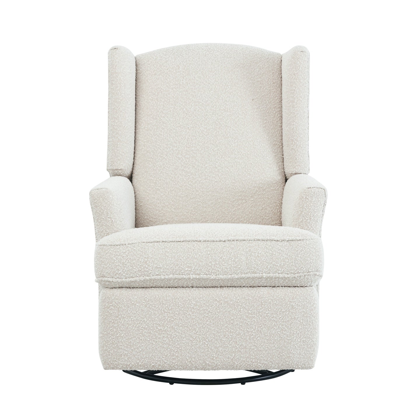 Chelsea Recliner Glider Chair in Vanilla Bouclé
