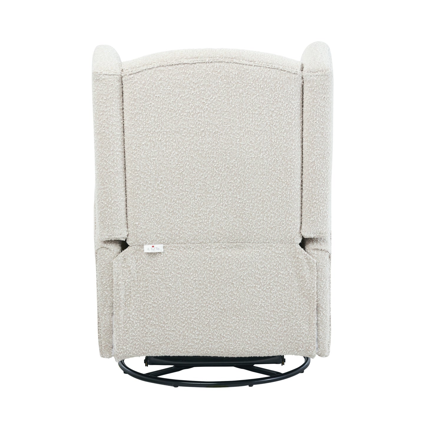 Chelsea Recliner Glider Chair in Vanilla Bouclé