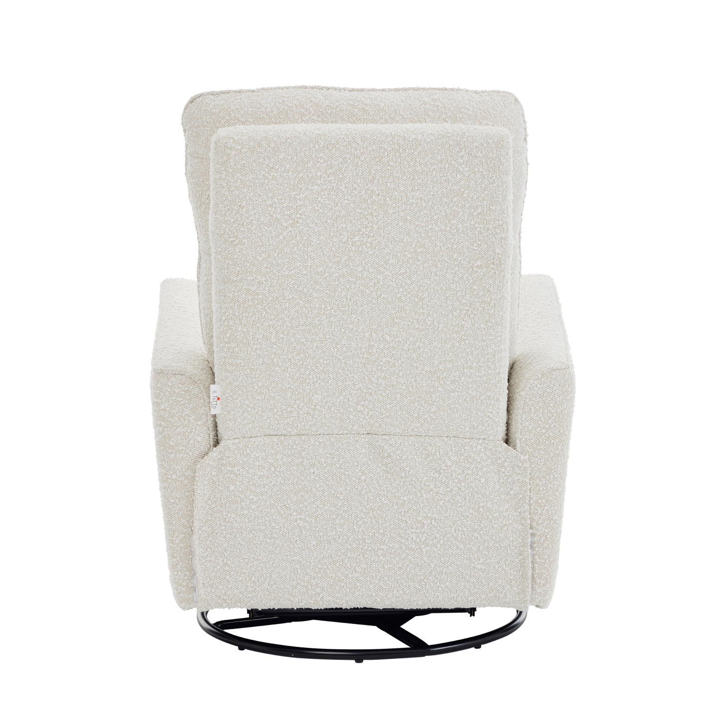 Felix Recliner Glider Nursery Chair in Vanilla Bouclé