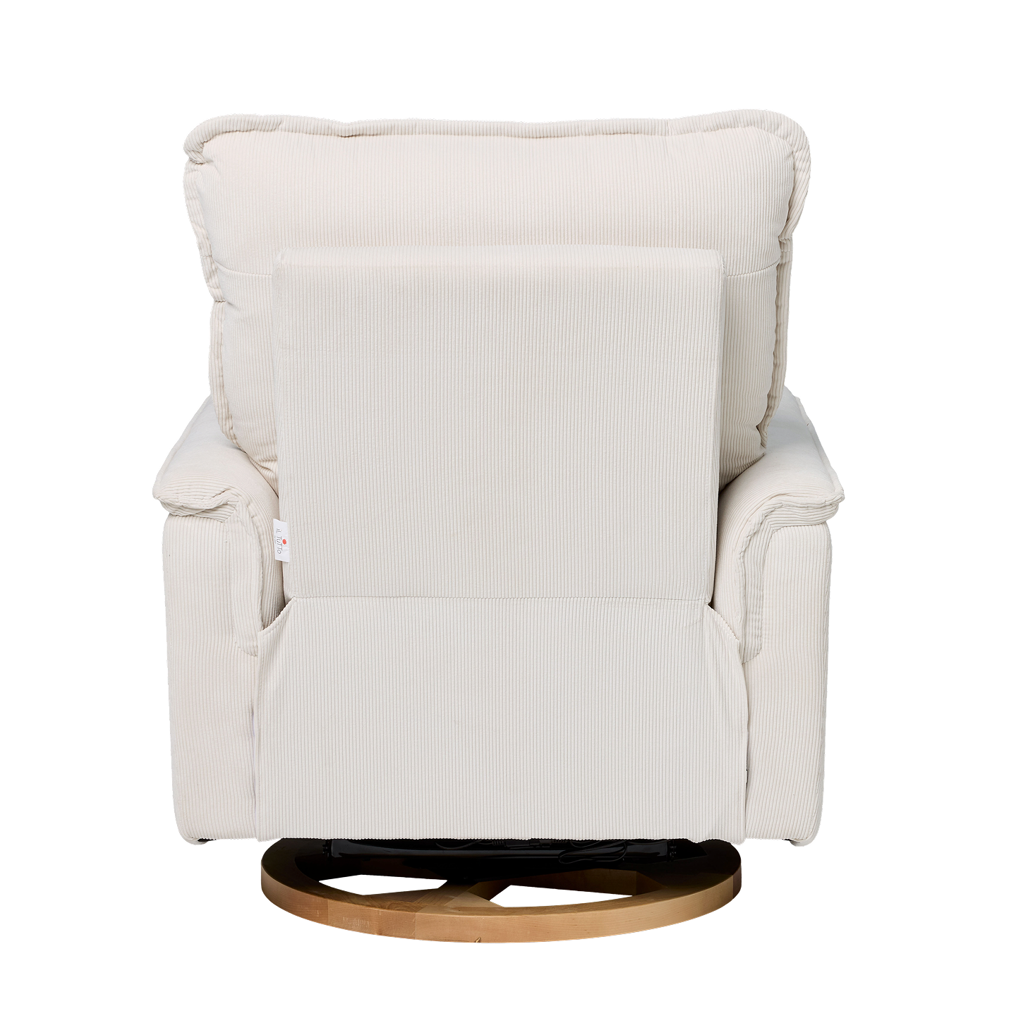 Louie Electric Recliner Glider Nursery Chair in Coconut Corduroy