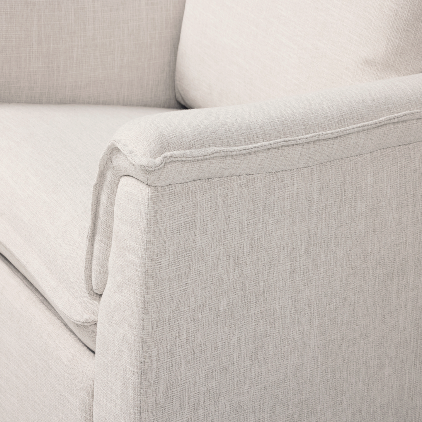 Louie Recliner Glider Nursery Chair in Eggshell