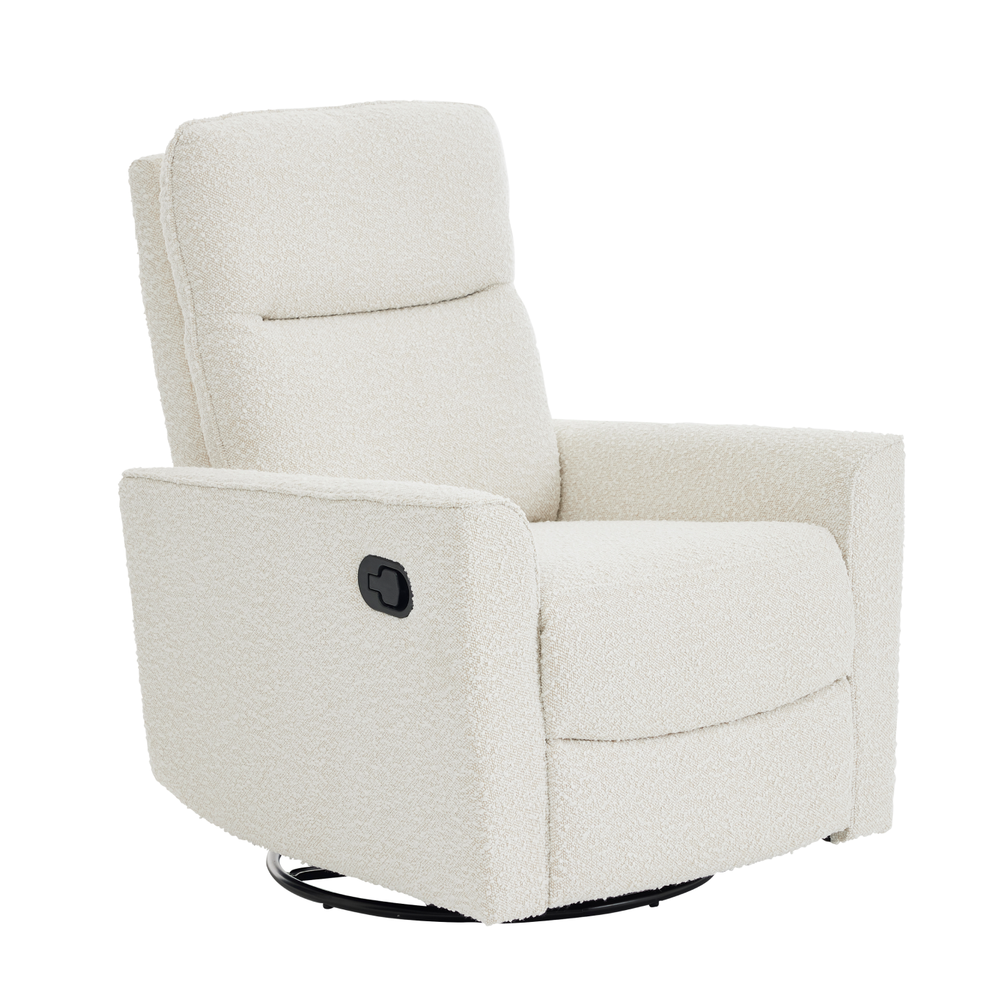 Felix Recliner Glider Nursery Chair in Vanilla Bouclé