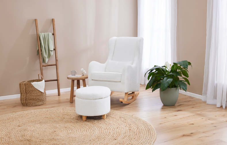 IL Tutto Olivia Nursery Rocking Chair with Ottoman