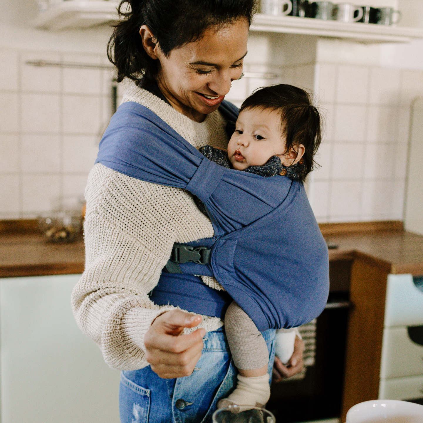 Boba Bliss Adjustable Carrier in Vintage Navy Blue