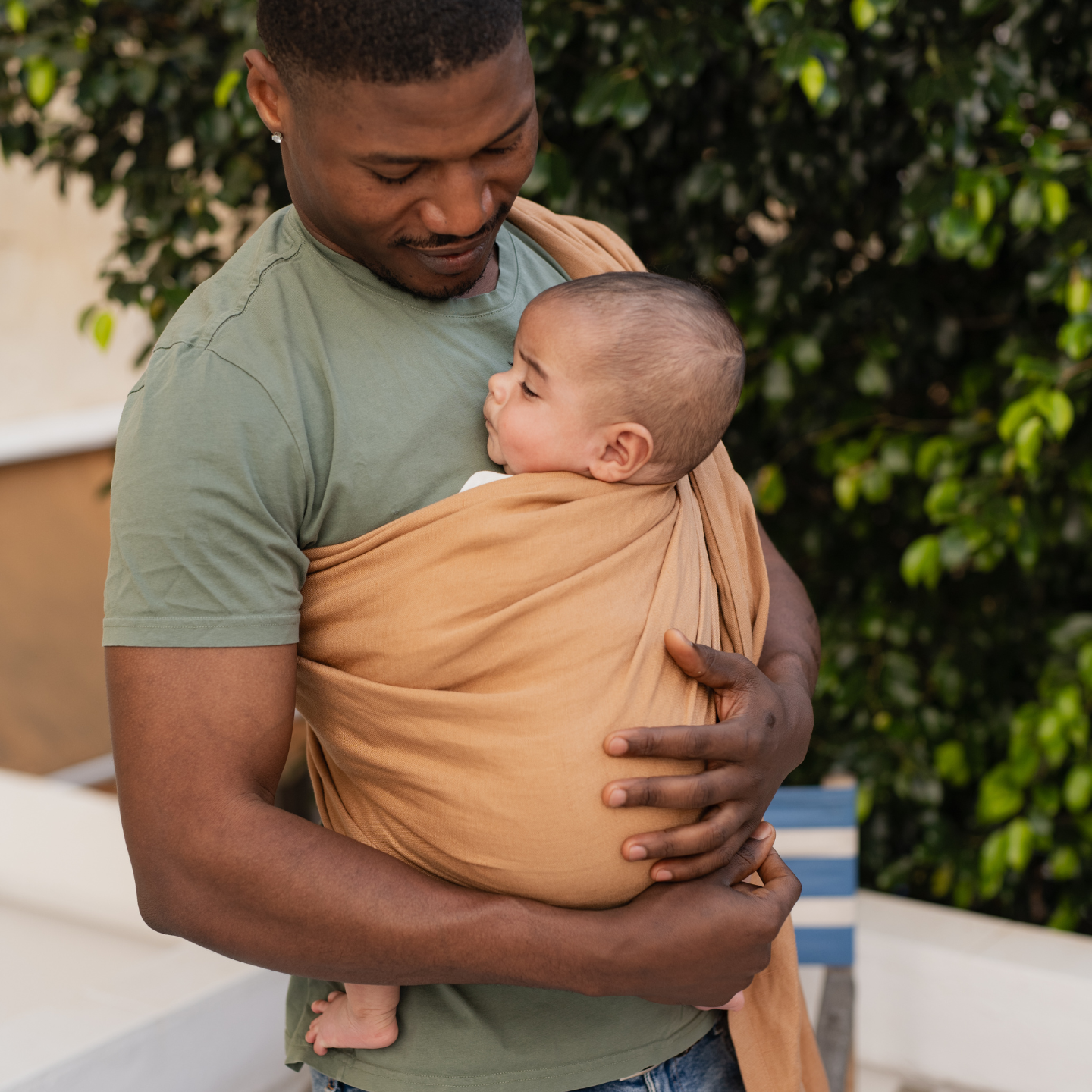 Boba Ring Sling Linen Carrier in Rye