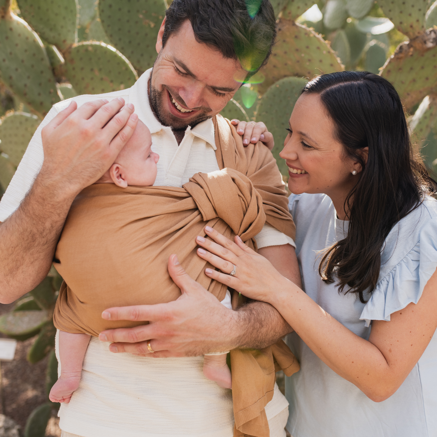 Boba Ring Sling Linen Carrier in Rye