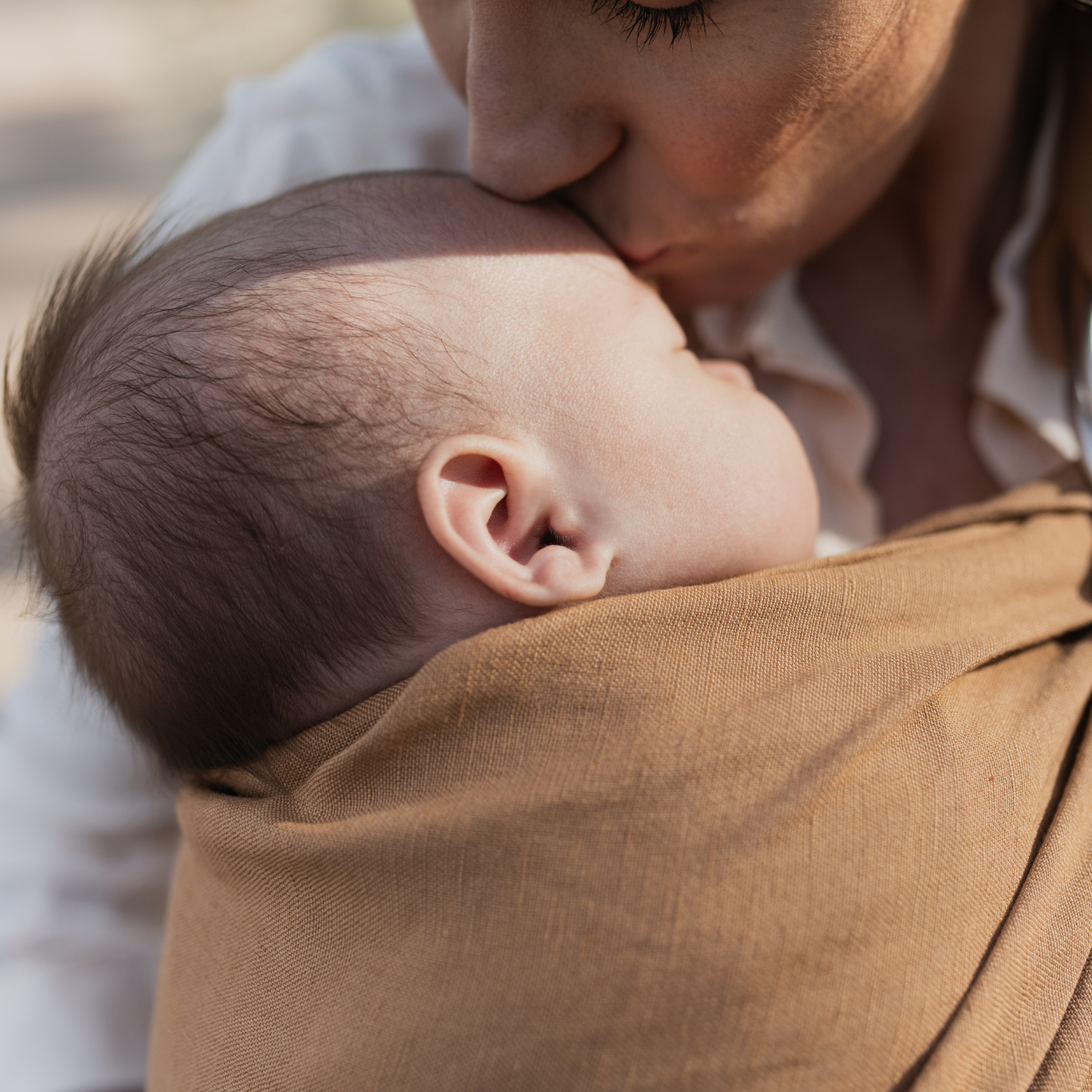 Boba Ring Sling Linen Carrier in Rye
