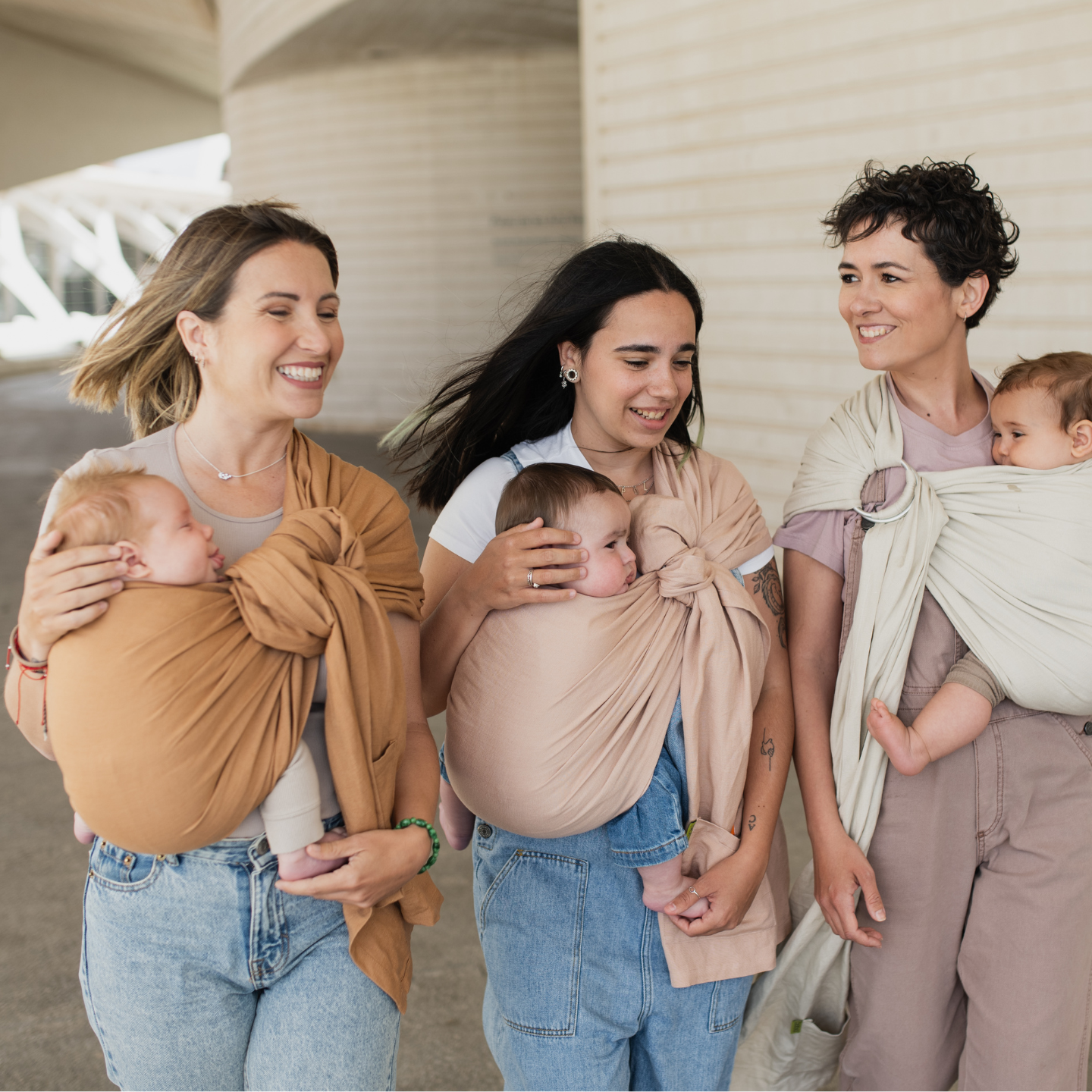 Boba Ring Sling Linen Carrier in Rye