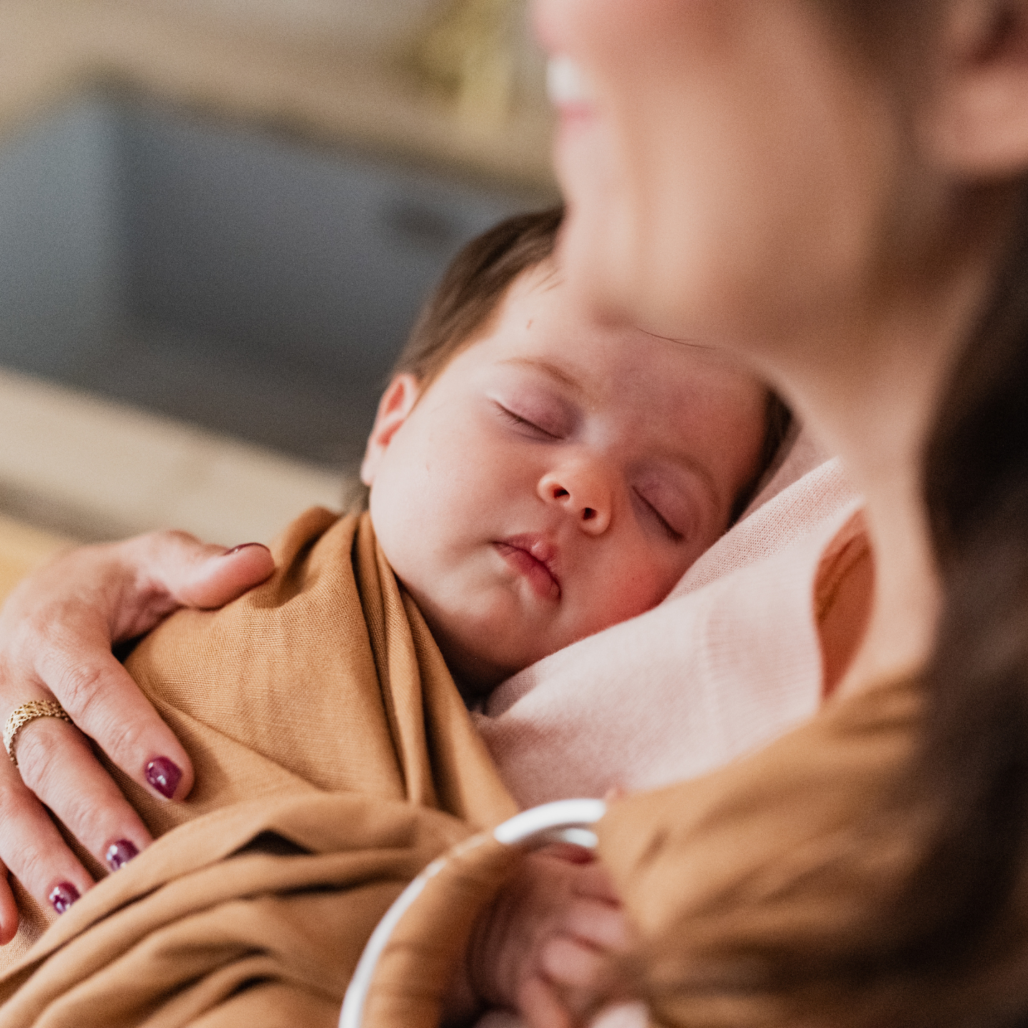 Boba Ring Sling Linen Carrier in Rye