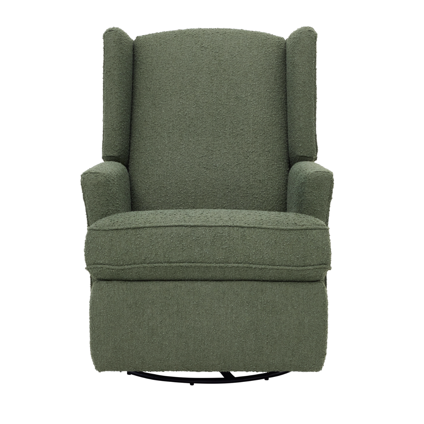 Chelsea Recliner Glider Chair in Olive Bouclé