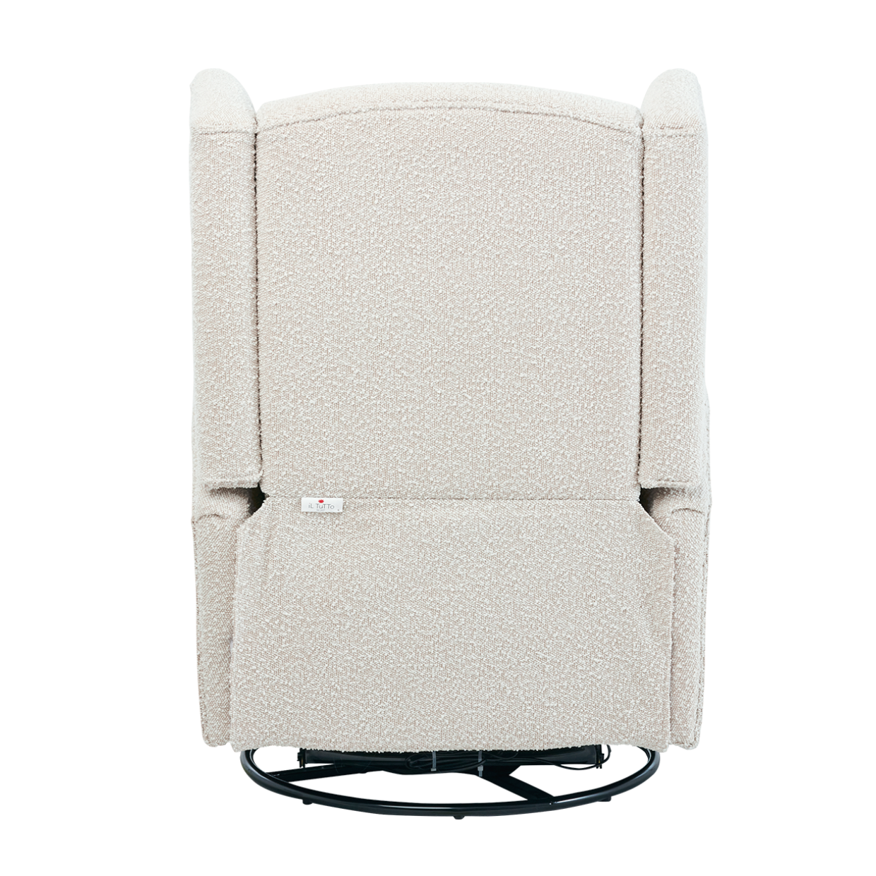 Chelsea Electric Recliner Glider Chair with USB in Vanilla Bouclé
