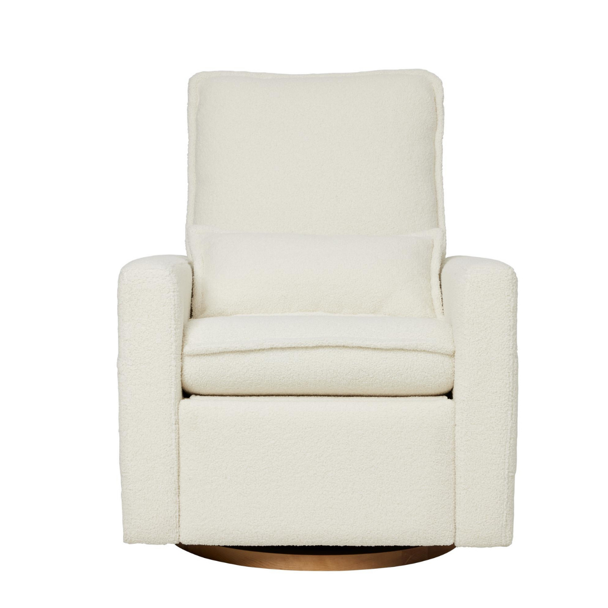 Frankie Electric Recliner Glider Nursery Chair in Coconut Teddy