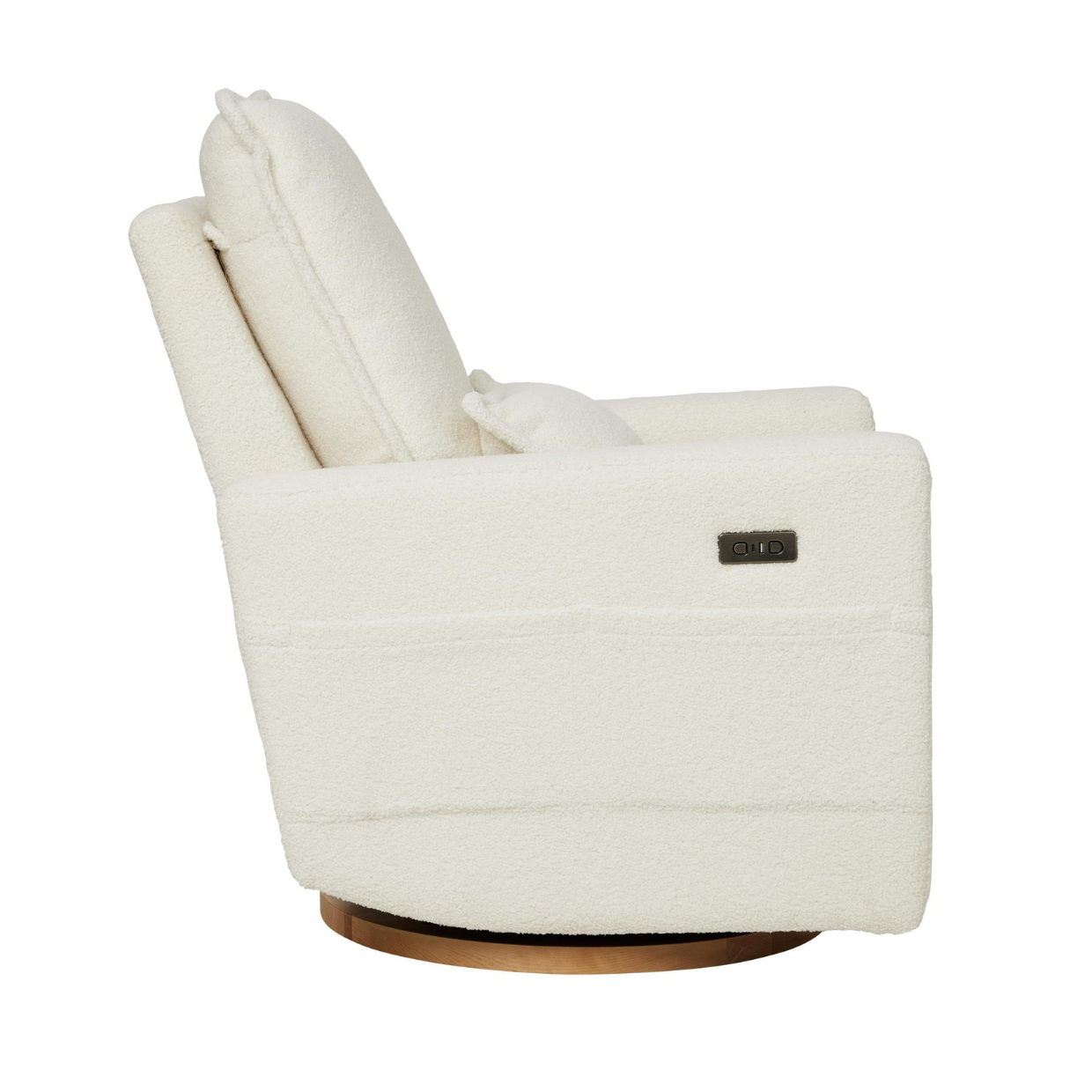 Frankie Electric Recliner Glider Nursery Chair in Coconut Teddy