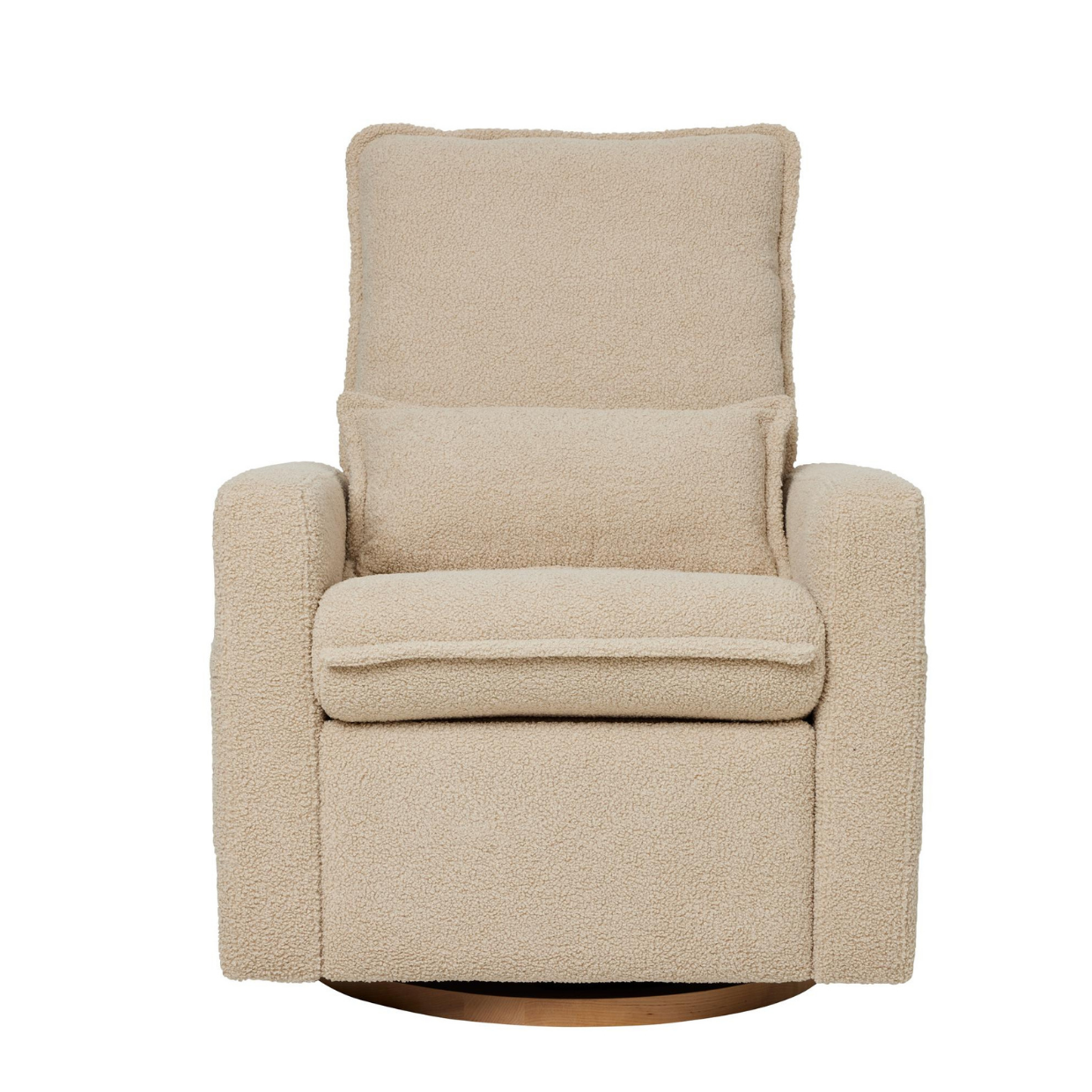 Frankie Electric Recliner Glider Nursery Chair in Taupe Teddy