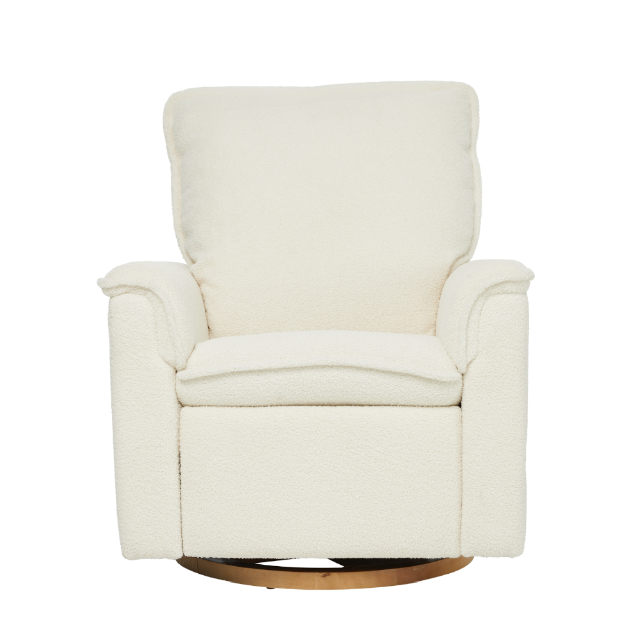 Louie Electric Recliner Glider Nursery Chair in Coconut Teddy