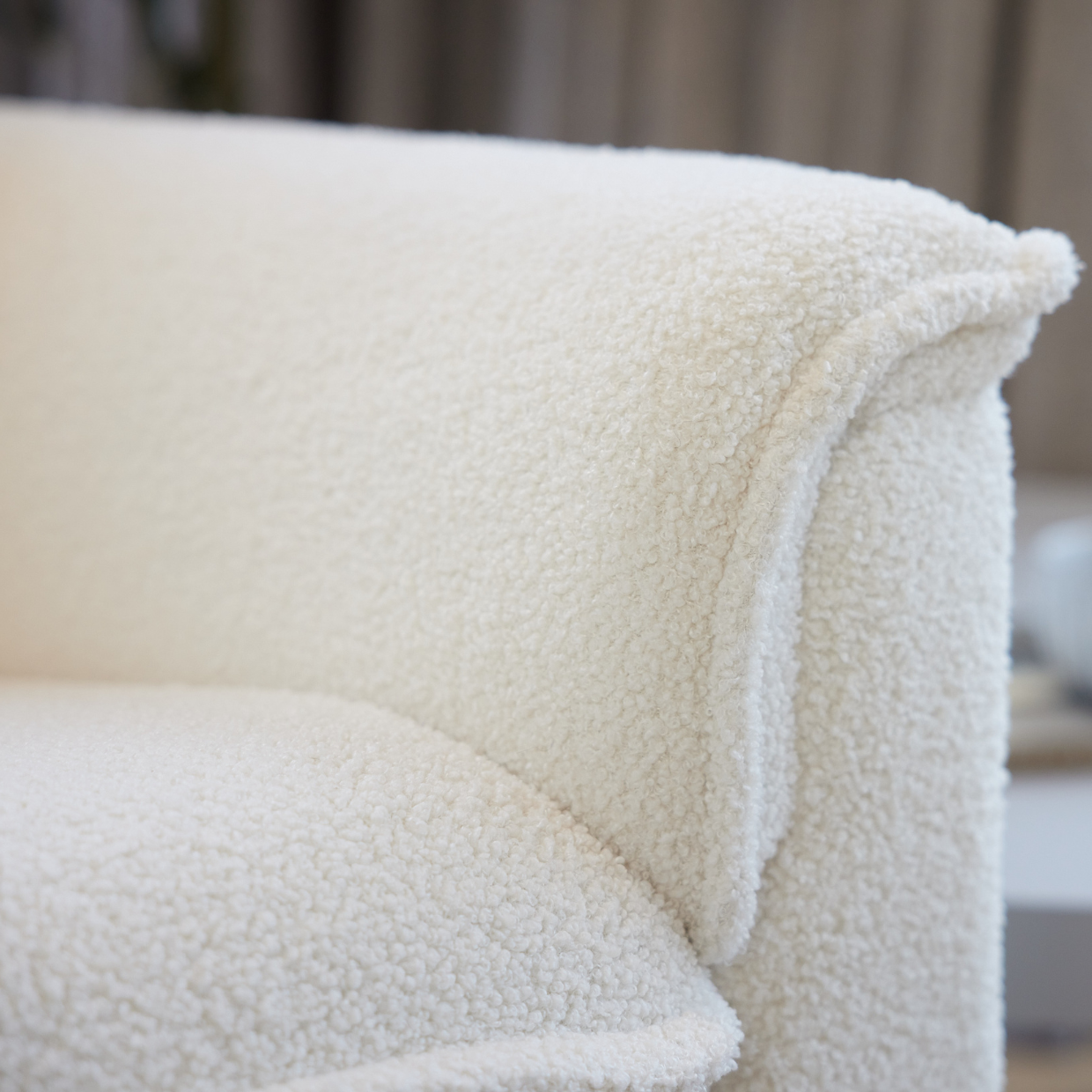 Louie Electric Recliner Glider Nursery Chair in Coconut Teddy