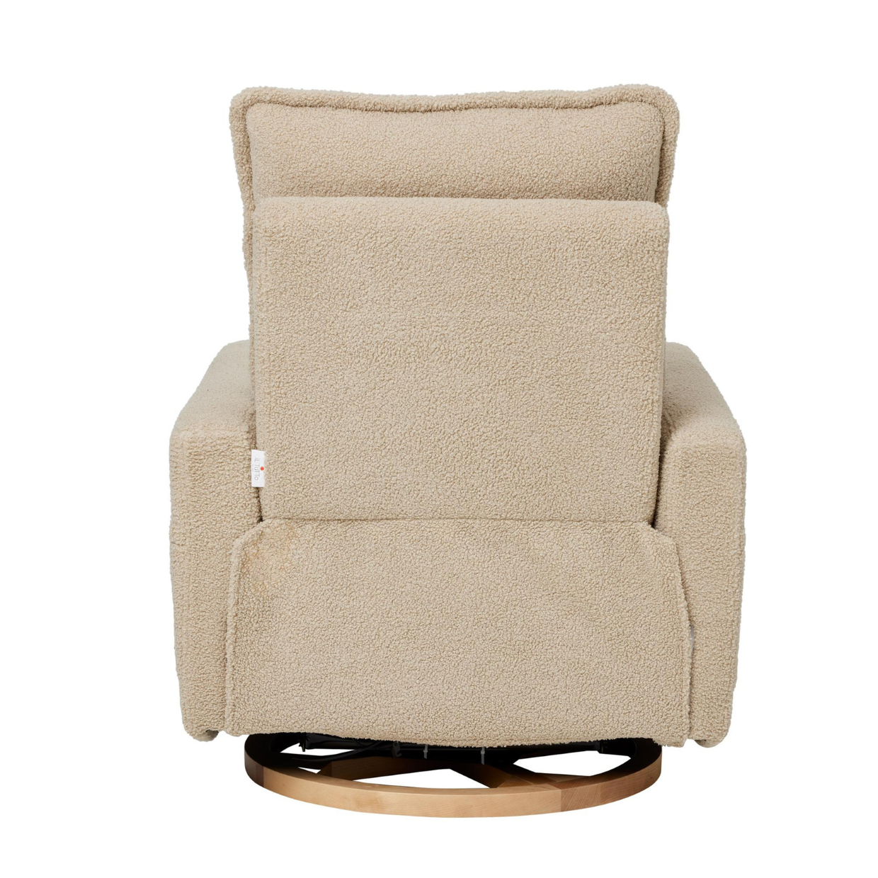 Louie Electric Recliner Glider Nursery Chair in Taupe Teddy