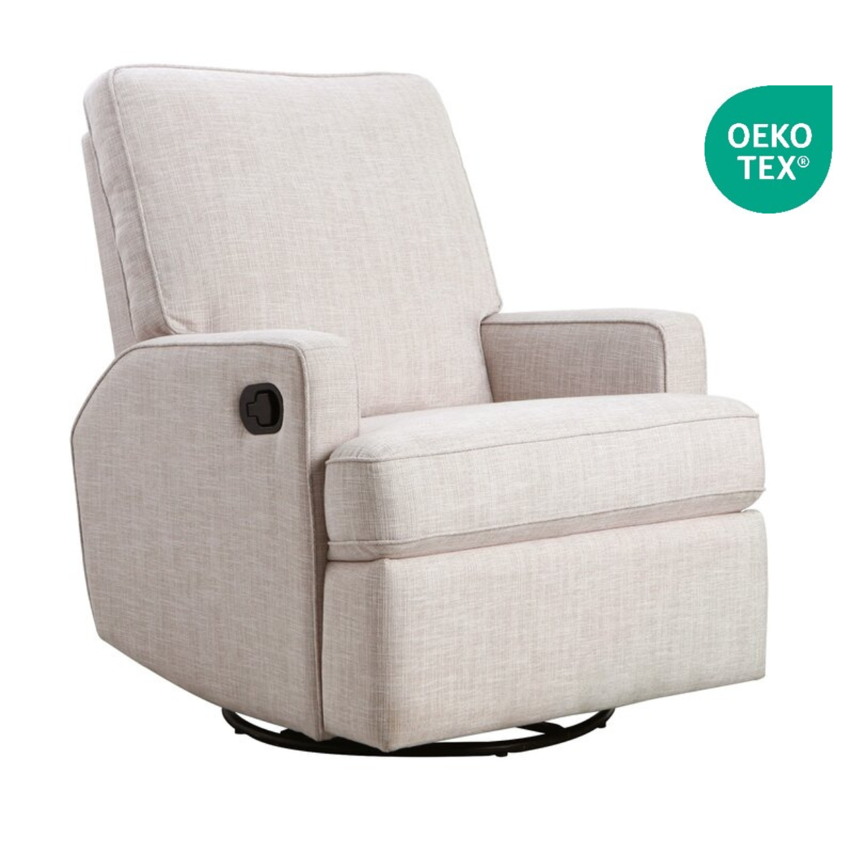 Quinn Glider Recliner Chair in Egg Shell iL Tutto