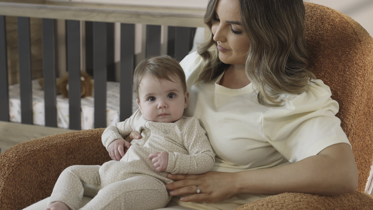 Maya Electric Recliner Glider Nursery Chair in Vintage Rust