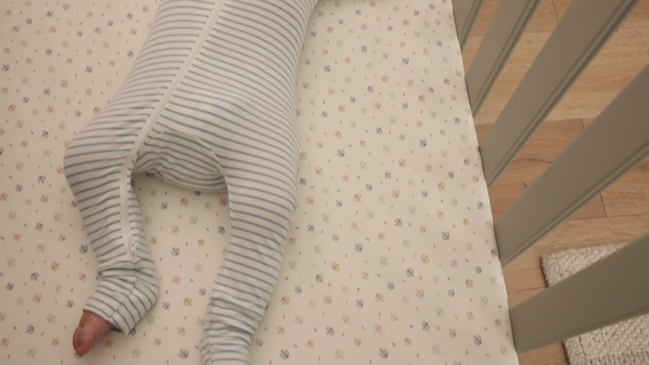 Misha Cot in Sage & Golden Oak