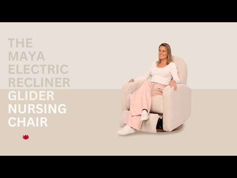 Maya Electric Recliner Glider Nursery Chair in Vintage Rust