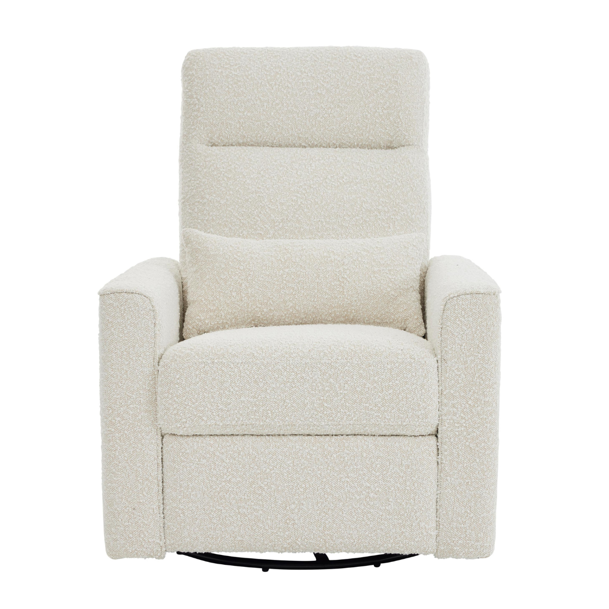Paige Recliner Glider Chair in Vanilla Bouclé
