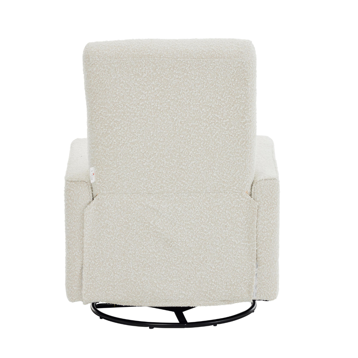 Paige Recliner Glider Chair in Vanilla Bouclé