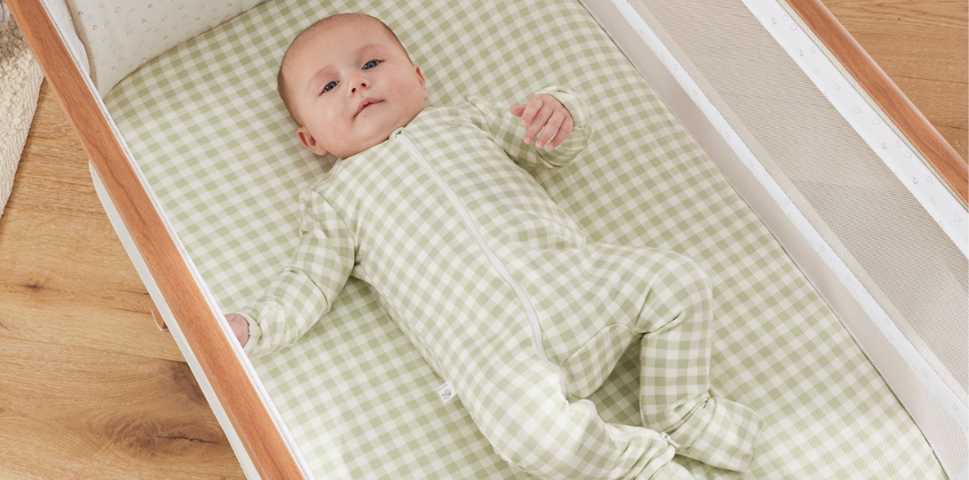 Fitted Bed Sheets for Bassinet, Cot & Co Sleeper