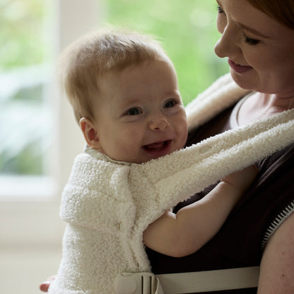 Boba Auri Baby Carrier in Coconut Teddy Fleece