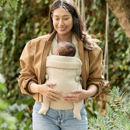 Boba Auri Baby Carrier in Taupe Teddy Fleece