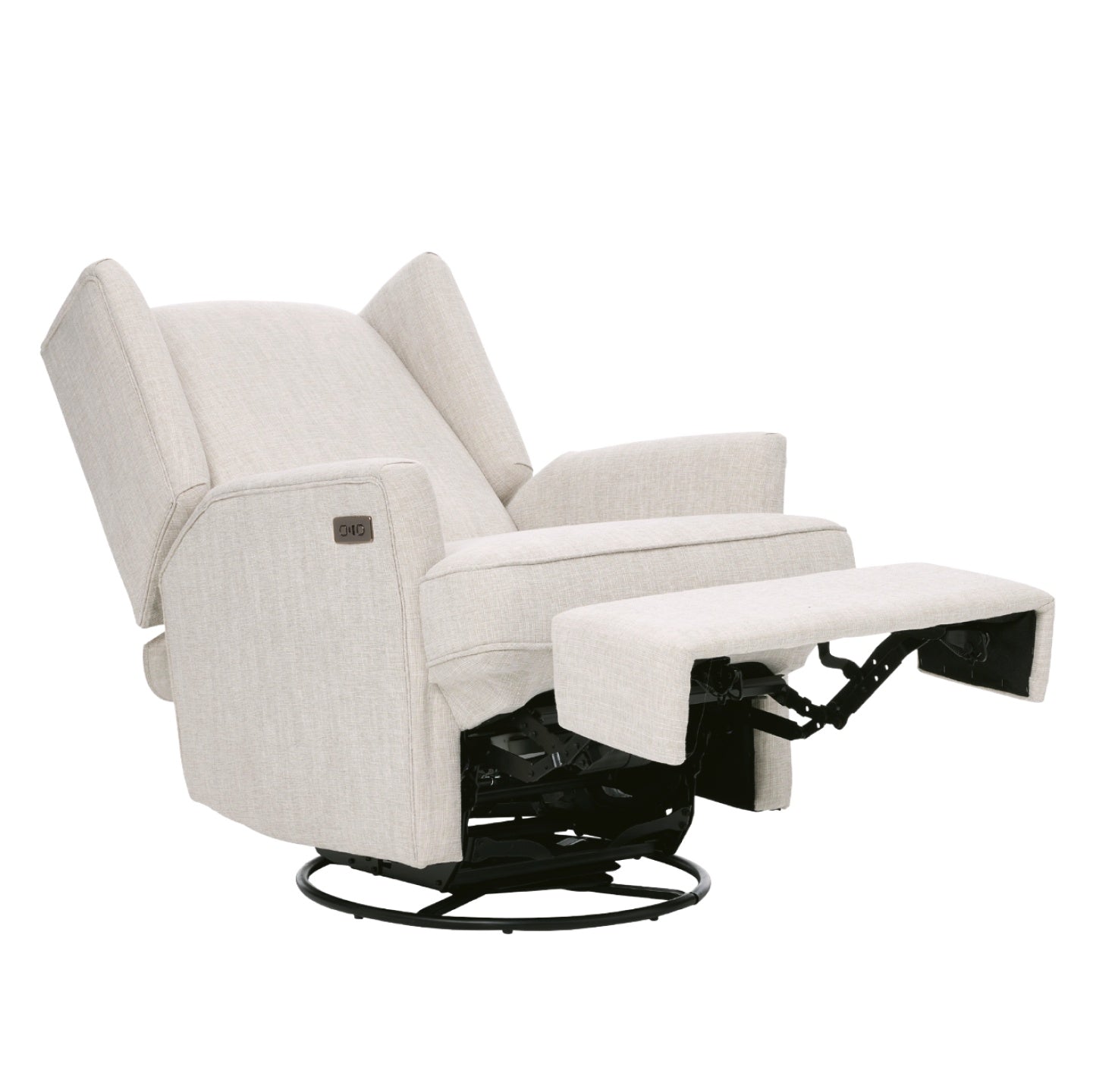 Chelsea Electric Recliner Glider Chair with USB in Eggshell