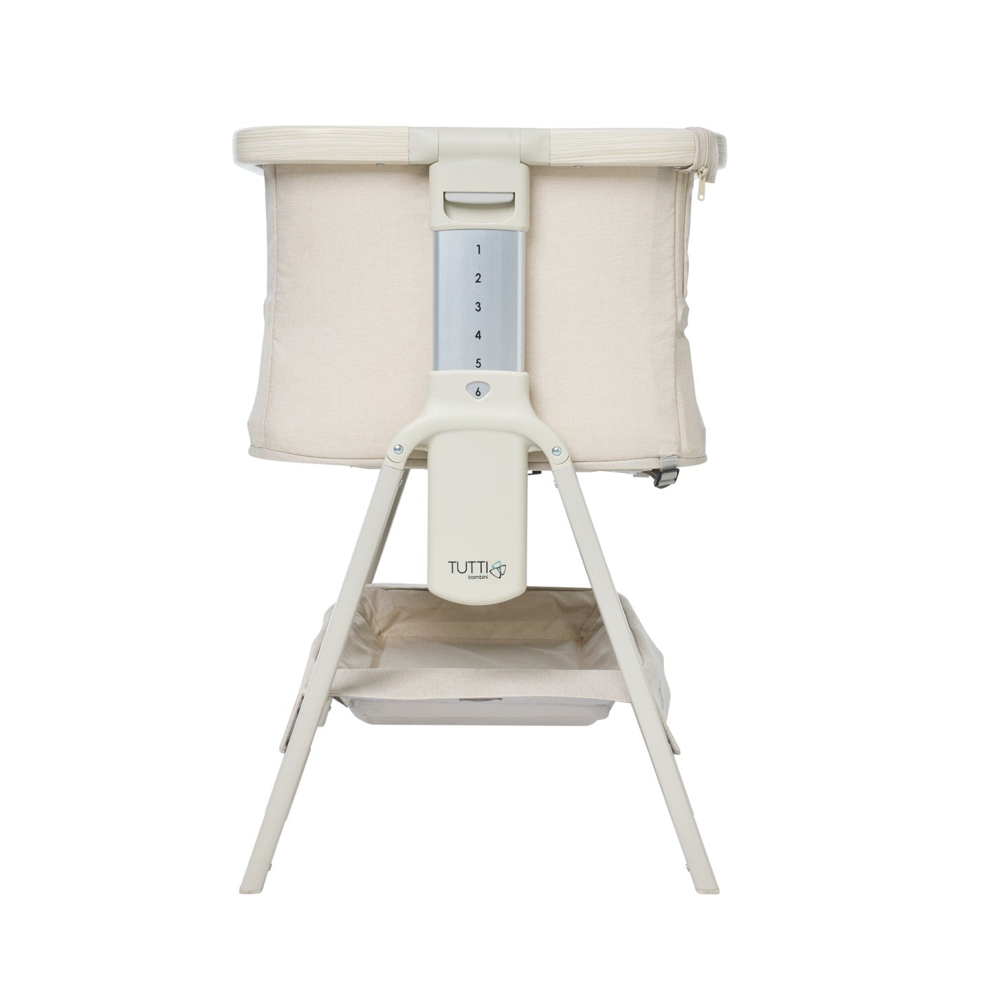 CoZee Breeze Lite Co-sleeping Bassinet in Whitewash Ash and Mushroom