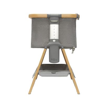 CoZee Breeze Plus Co-sleeping Bassinet with Rocking Legs in Oak Charcoal