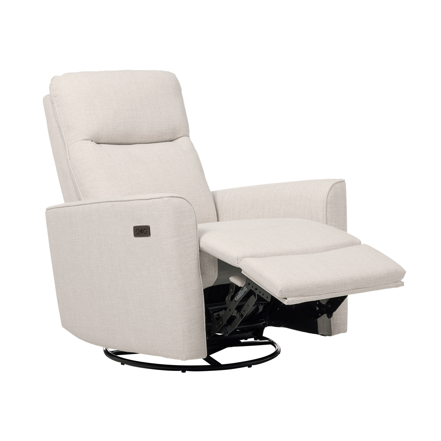 Felix Electric Recliner Glider Chair with USB in Egg Shell