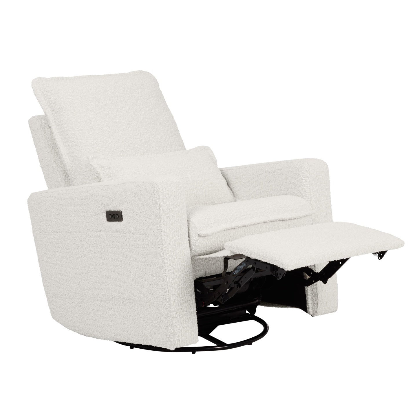 Frankie Electric Recliner Glider Nursery Chair in Vanilla Bouclé