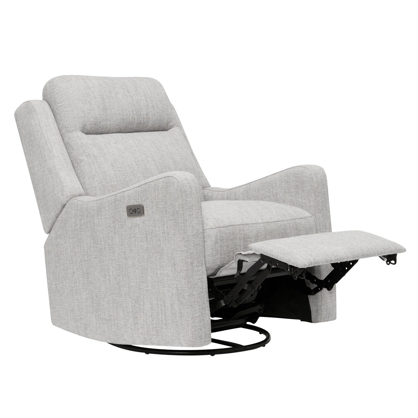 Henry Electric Recliner Glider Chair with USB in Pure Grey