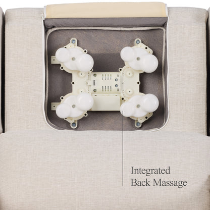 Henry Plus Massage & Heat Nursing Chair in Eggshell