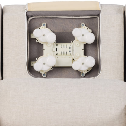 Henry Plus Massage & Heat Nursing Chair in Eggshell