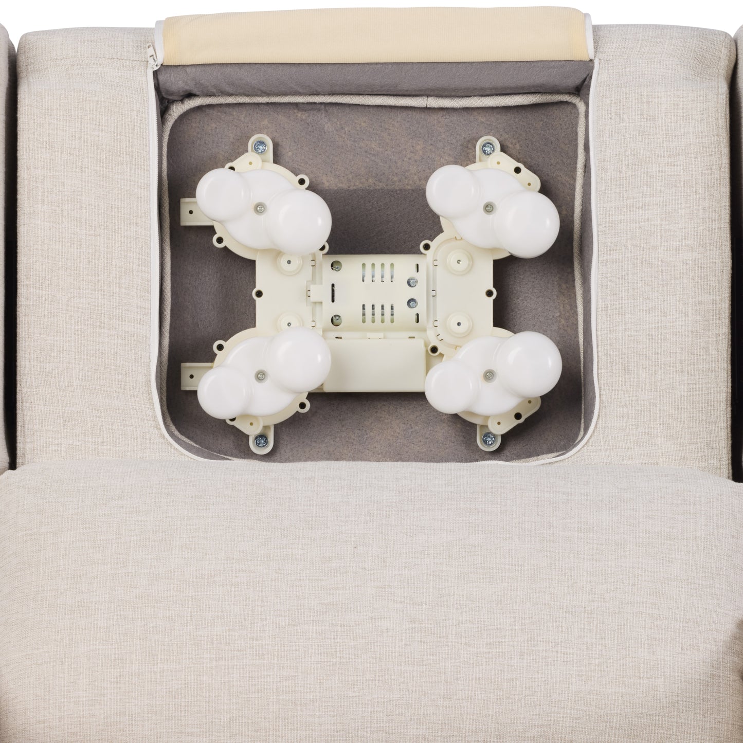 Henry Plus Massage & Heat Nursing Chair in Eggshell