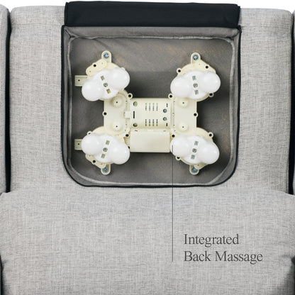 Henry Plus Massage & Heat Nursing Chair in Pure Grey