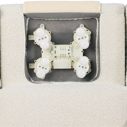 Henry Plus Massage & Heat Nursing Chair in Vanilla Bouclé