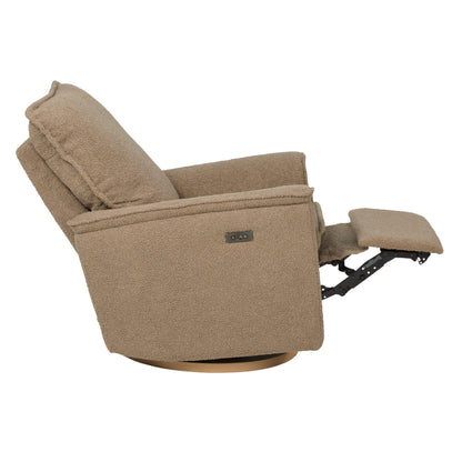 Louie Electric Recliner Glider Nursery Chair in Mocha Teddy