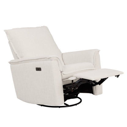 Louie Electric Recliner Glider Nursery Chair in Eggshell