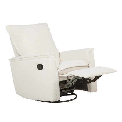 Louie Recliner Glider Nursery Chair in Vanilla Bouclé